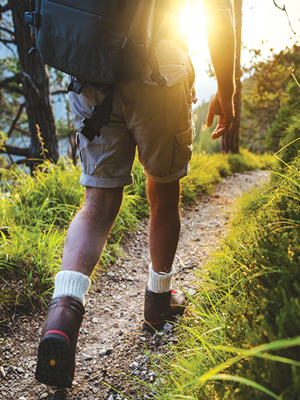 Man hiking